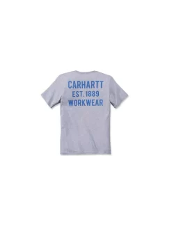 Workwear Pocket Graphic S/S T-Shirt Heather Grey Uit Het Carhartt® Werkbroeken Assortiment -Outdoor Verkoop 107176829172Workwear Pocket Graphic S S T Shirt Heather Grey 4