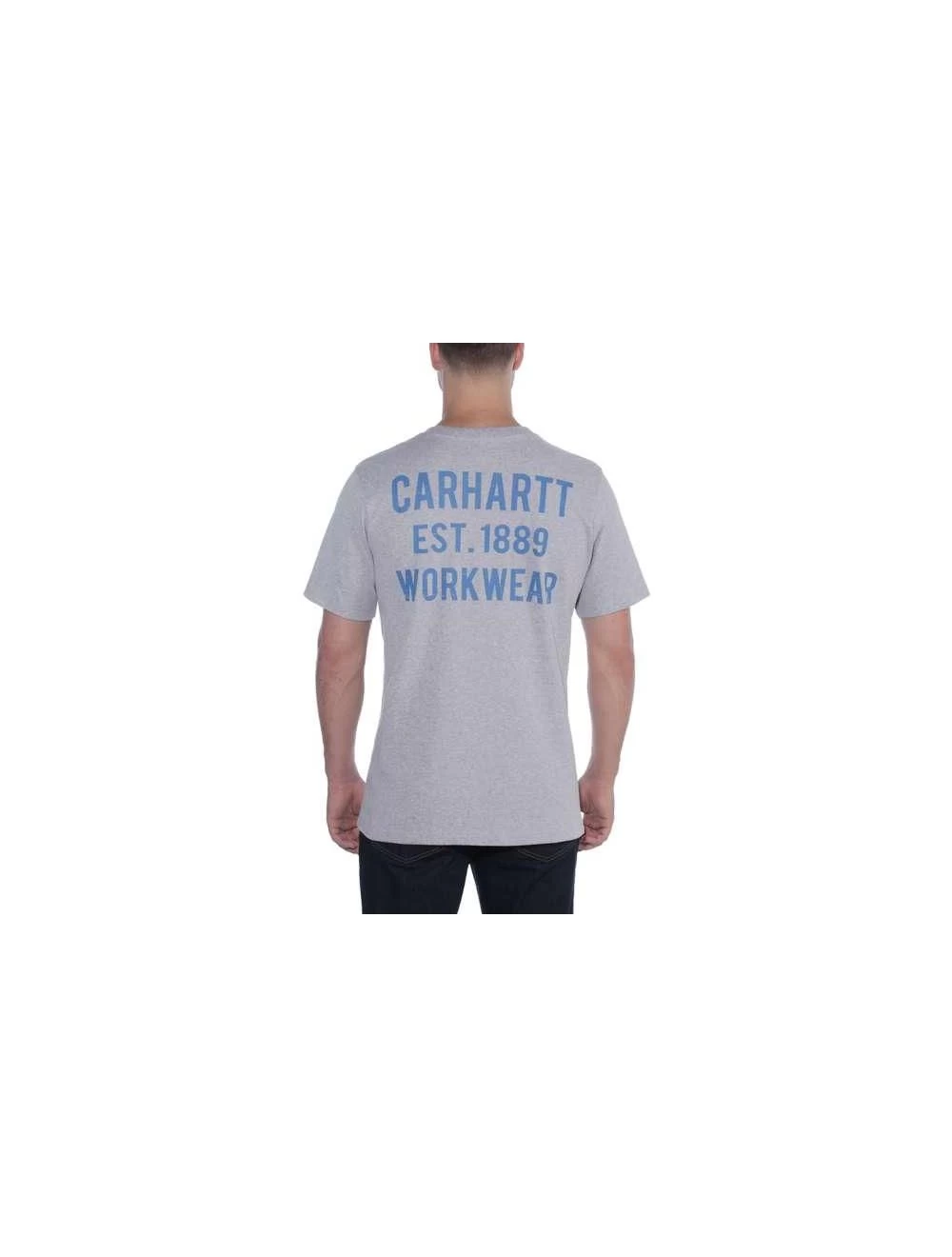 Workwear Pocket Graphic S/S T-Shirt Heather Grey Uit Het Carhartt® Werkbroeken Assortiment - Afbeelding 4