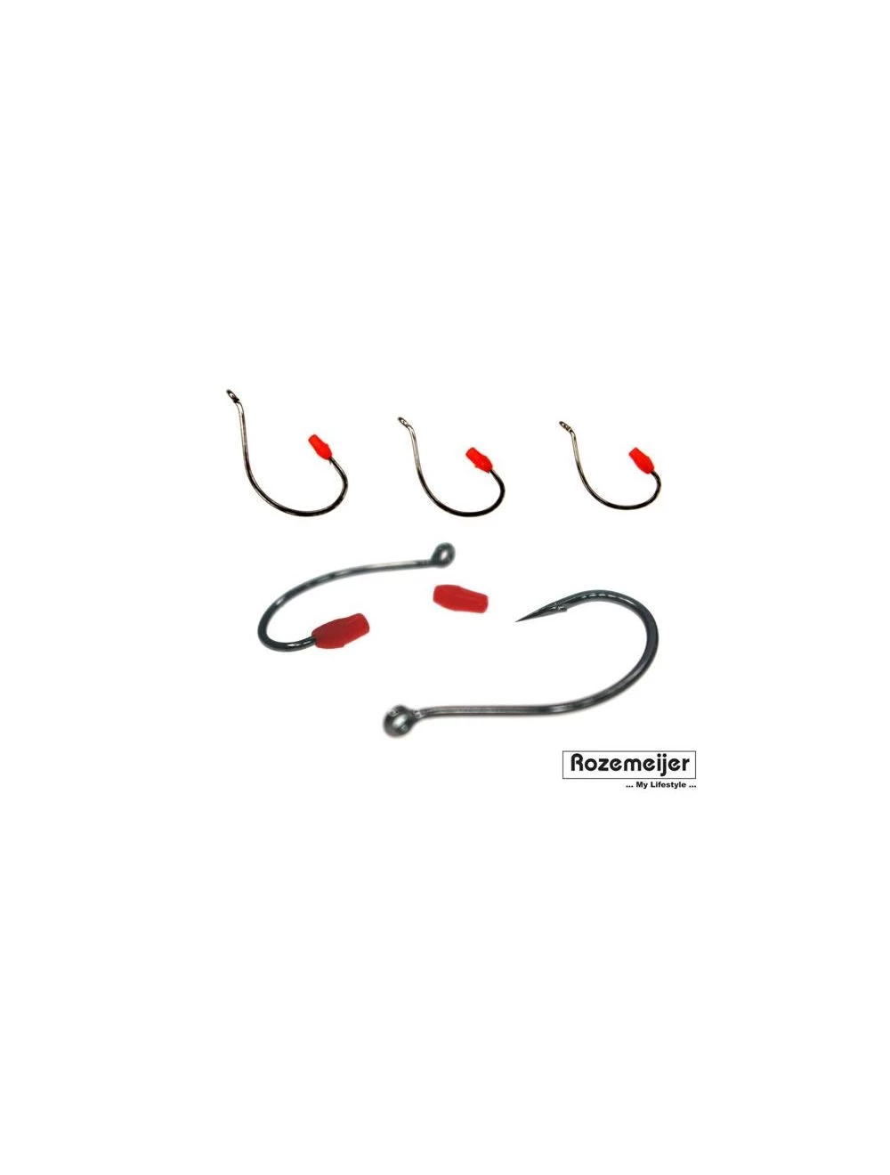 Rozemeijer Worm & Dropshot Hooks Size 6 10pcs Uit Het Rozemeijer Haken En Loodkoppen Assortiment 1 Rozemeijer Worm & Dropshot Hooks Size 6 10pcs Uit Het Rozemeijer Haken En Loodkoppen Assortiment