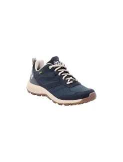 Dames Schoen Woodland Texapore Laag Blue / Beige Uit Het Jack Wolfskin Wandelschoenen Dames Assortiment