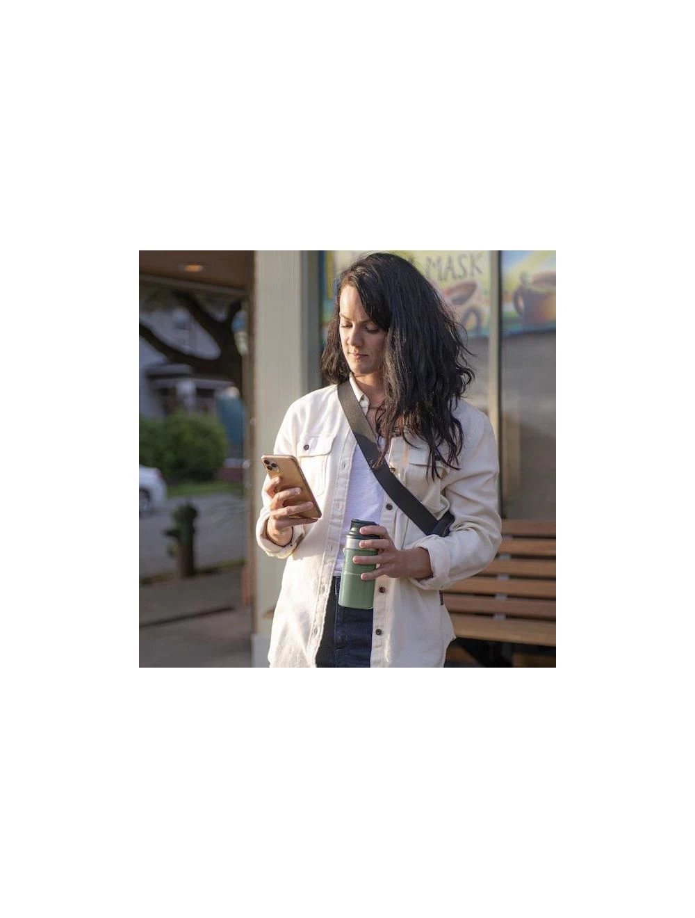 The Trigger-Action Travel Mug 0,25L Hammertone Green Uit Het Stanley Drinkflessen Assortiment 5 The Trigger-Action Travel Mug 0,25L Hammertone Green Uit Het Stanley Drinkflessen Assortiment - Afbeelding 5