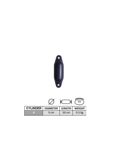 Stootwil Comet Maat 0 Navy Ø90mm L=30cm Uit Het Majoni Stootwillen Assortiment