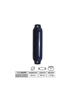 Stootwil Comet Maat 3 Navy Ø16cm L=60cm Uit Het Majoni Stootwillen Assortiment