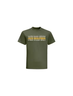 T Shirt Strobe T Greenwood Uit Het Jack Wolfskin Shirt & Polo's Assortiment