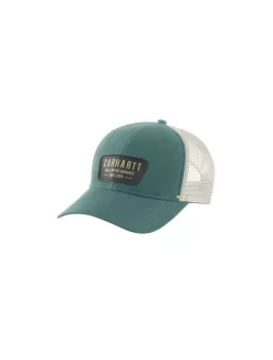 MESH BACK CRAFTED PATCH CAP SLATE GREEN Uit Het Carhartt® Mutsen En Petten Assortiment
