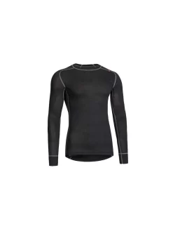 Thor Long Sleeve Crew Neck Zwart Uit Het Odin Thermo Kleding Assortiment