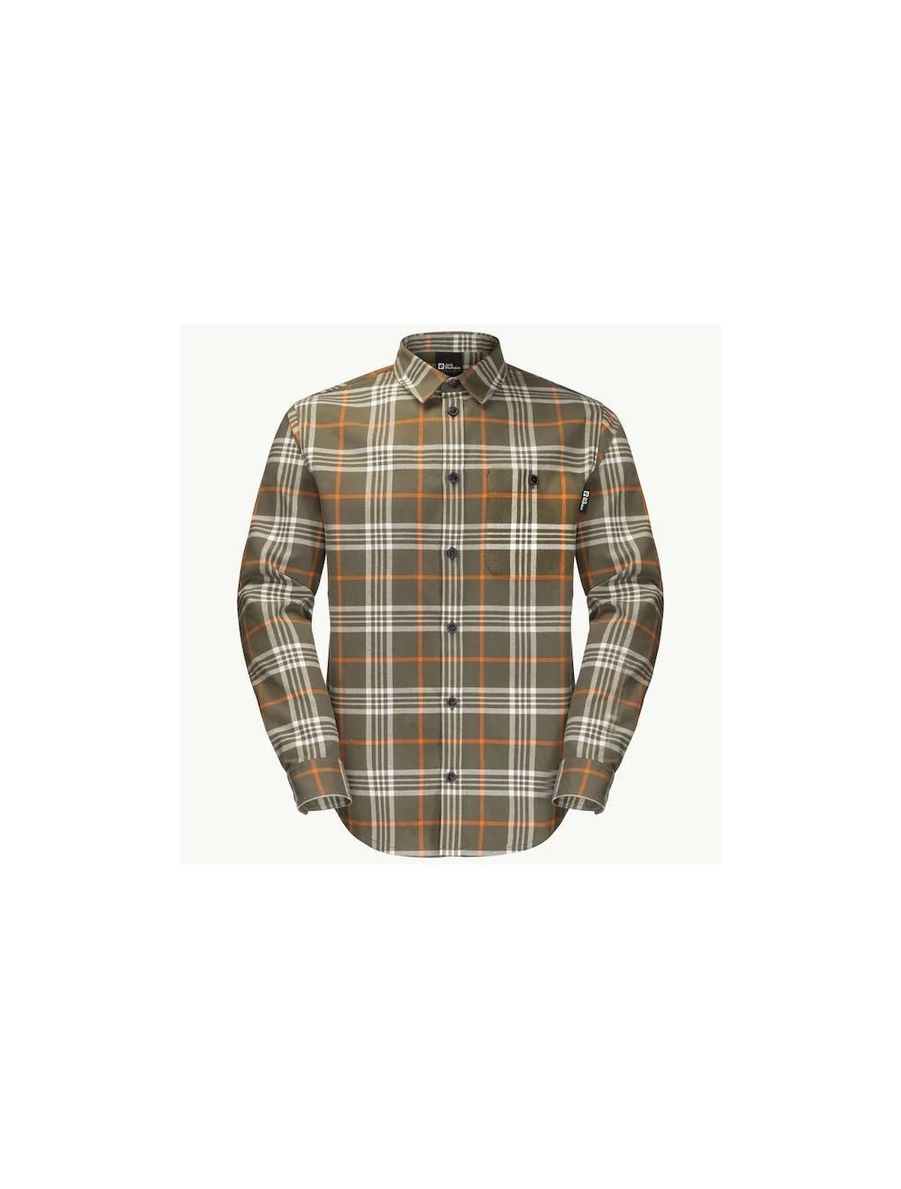 CABIN VIEW SHIRT Men Dusty Olive Checks Uit Het Jack Wolfskin Shirts & Polo's Assortiment 3 CABIN VIEW SHIRT Men Dusty Olive Checks Uit Het Jack Wolfskin Shirts & Polo's Assortiment - Afbeelding 3