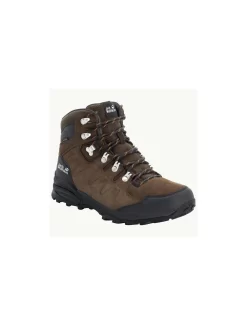 REFUGIO TEXAPORE MID M Brown / Phantom Uit Het Jack Wolfskin Wandelschoenen Heren Assortiment