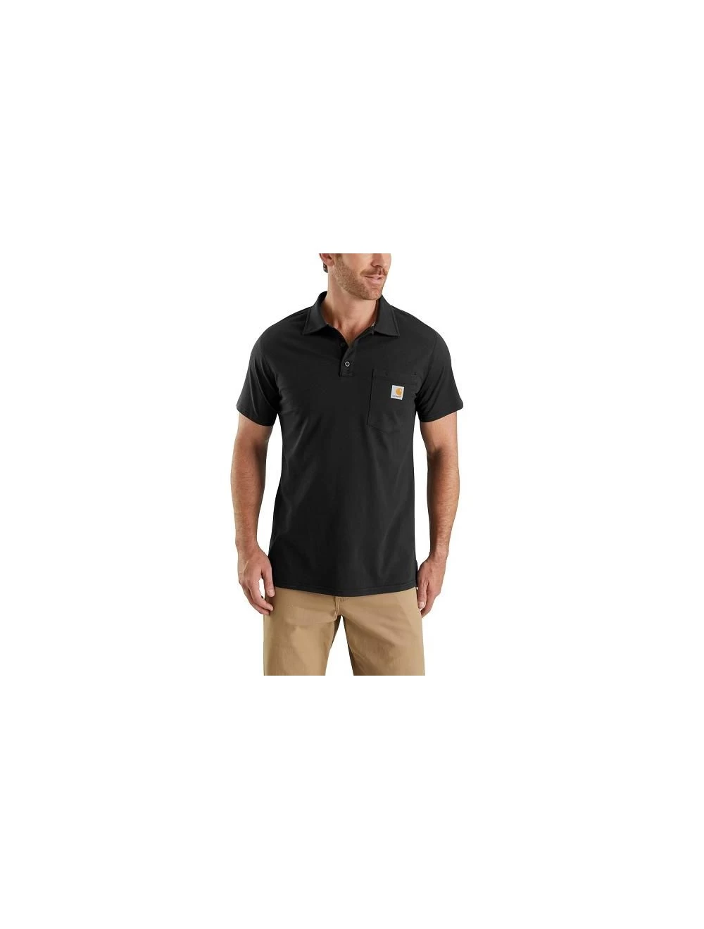 Force Cotton Delmont Pocket Polo Black Uit Het Carhartt® Shirt & Polo's Assortiment 1 Force Cotton Delmont Pocket Polo Black Uit Het Carhartt® Shirt & Polo's Assortiment