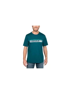 RELAXED S/S LOGO GRAPHIC T-SHIRT NIGHT BLUE HEATHER Uit Het Carhartt® T-Shirt En Polo Shirts Assortiment