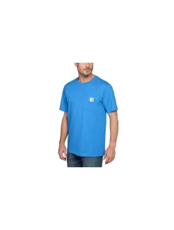 K87 POCKET S/S T-SHIRT MARINE BLUE HEATHER Uit Het Carhartt® T-Shirt En Polo Shirts Assortiment