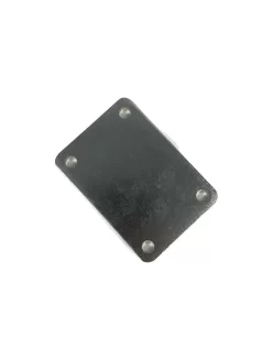 Stroppenplaat / Klemplaat 63 X 123 Mm 4 Gaats Uit Het RDW Trailer Onderdelen Assortiment