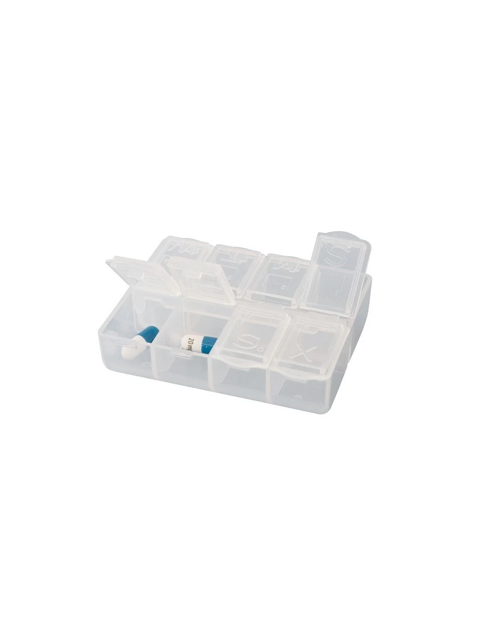 Pillendoosje 2ds Met Dagindeling Uit Het Travelsafe Reisbenodigdheden Assortiment 2 Pillendoosje 2ds Met Dagindeling Uit Het Travelsafe Reisbenodigdheden Assortiment - Afbeelding 2