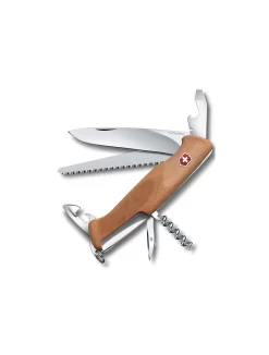 Victorinox RngrWood55,10fnc,2Lock,hout Uit Het Victorinox Zakmessen Assortiment
