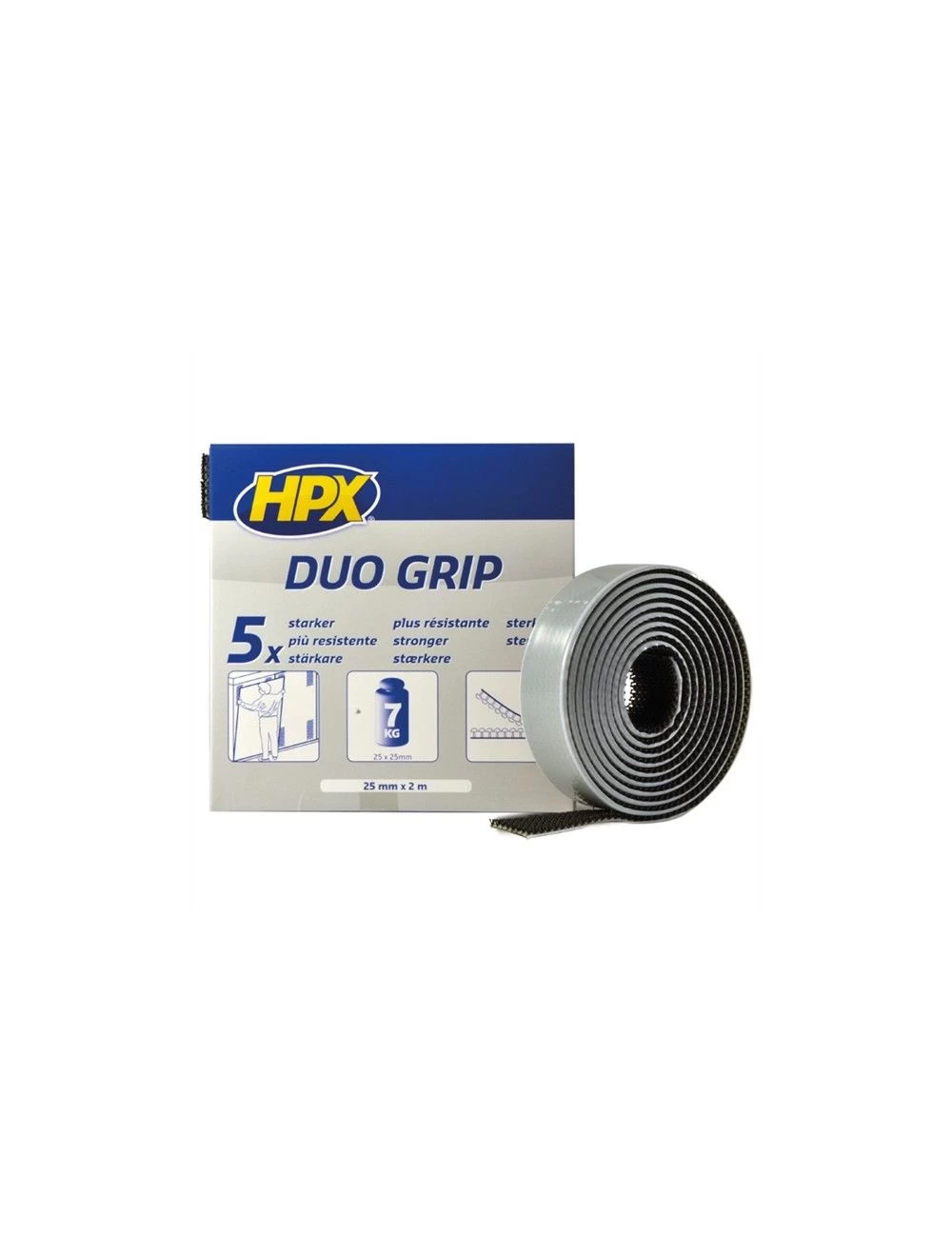 Duo Grip Klikbevestiging Zwart 25mm X 2mtr Uit Het HPX Non Paint Assortiment 1 Duo Grip Klikbevestiging Zwart 25mm X 2mtr Uit Het HPX Non Paint Assortiment