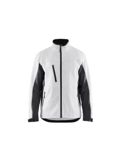 Softshell Jack Wit/grijs Uit Het Blaklader Werkjassen Assortiment