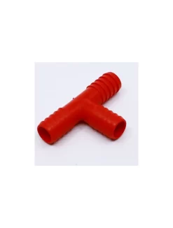 T-stuk Rood Nylon Uit Het RDW Fittingen Assortiment